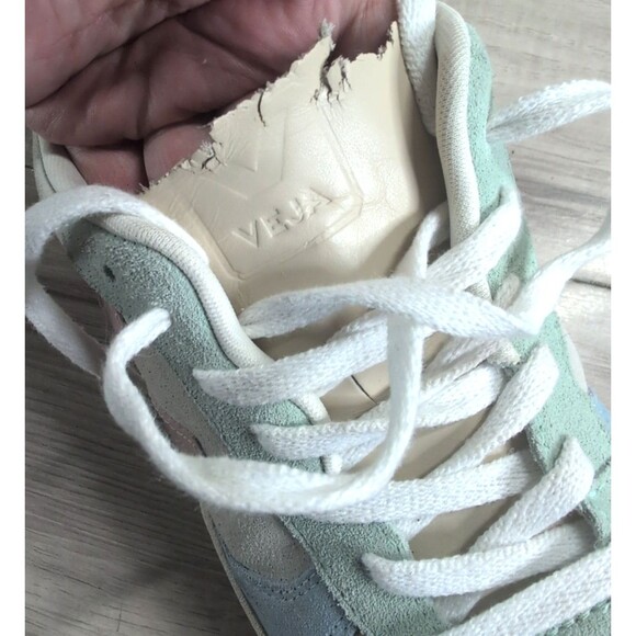 Veja V-10 Suede Trainers - Multico/Rose/Natural Women's Size 10 ( READ ) - Picture 14 of 15